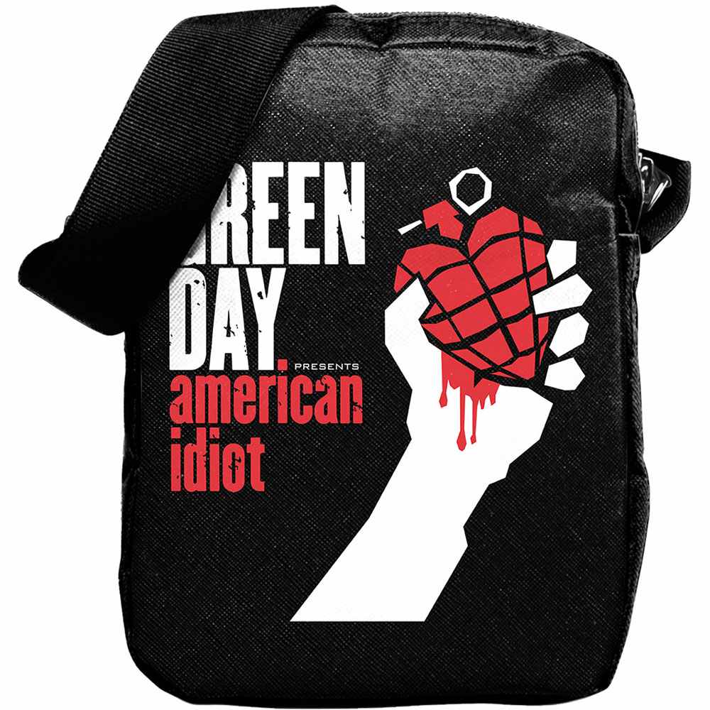 Rocksax Green Day - American Idiot Crossbody tas - Zwart